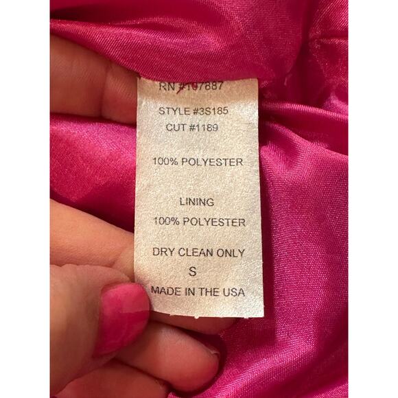 3 Sisters Trench Coat Floral Velvet Colorful Rhinestone Buttons Belted Small - Picture 9 of 9